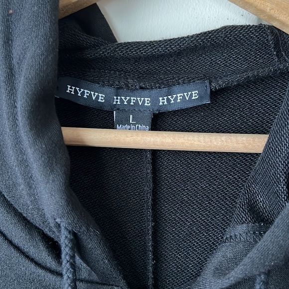 NWOT never worn. HYFVE tiered zip up A line long hoodie - Picture 10 of 11